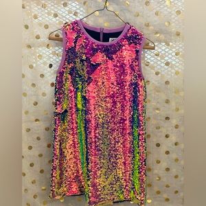 Lola and the Boys sequin sleeveless dress